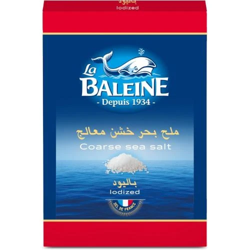 La Baleine Cardboard Box Coarse Sea Salt 1000g