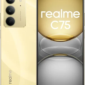 Realme C75 Smartphone 256GB 8GB, Lightening Gold UAE Version