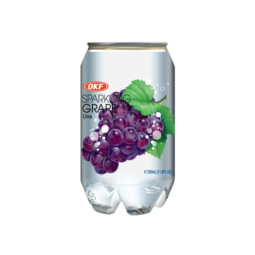 OKF Sparkling Flavored Water Grape 350 ml Pack Of 24