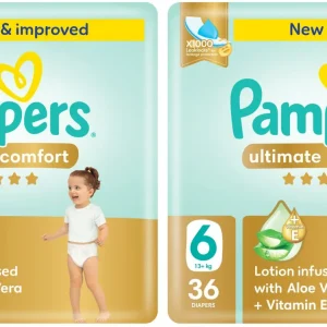 Pampers Ultimate Comfort Diapers Size 6, 36's x 2