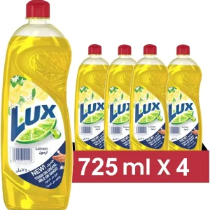Lux Dishwashing Liquid Soap Lemon 4 x (4x725ml)