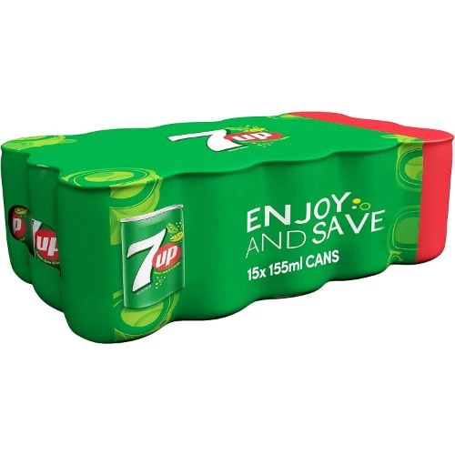 7Up Carbonated Soft Drink Can 155 ml x 15