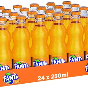 Fanta Carbonated Drink NRB Glass Bottle 24x250ml