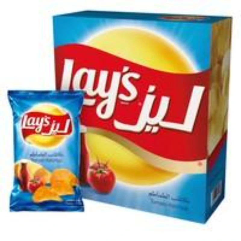Lay's Potato Chips Tomato Ketchup 21g x 12 Expiry 17/08/2023