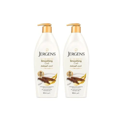 Jergens Smoothining Oud Moisturizer Lotion 400 ml x 2