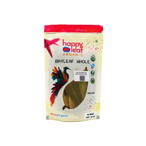 Happy Leaf Organic Bayleaf Whole Pouch 50g
