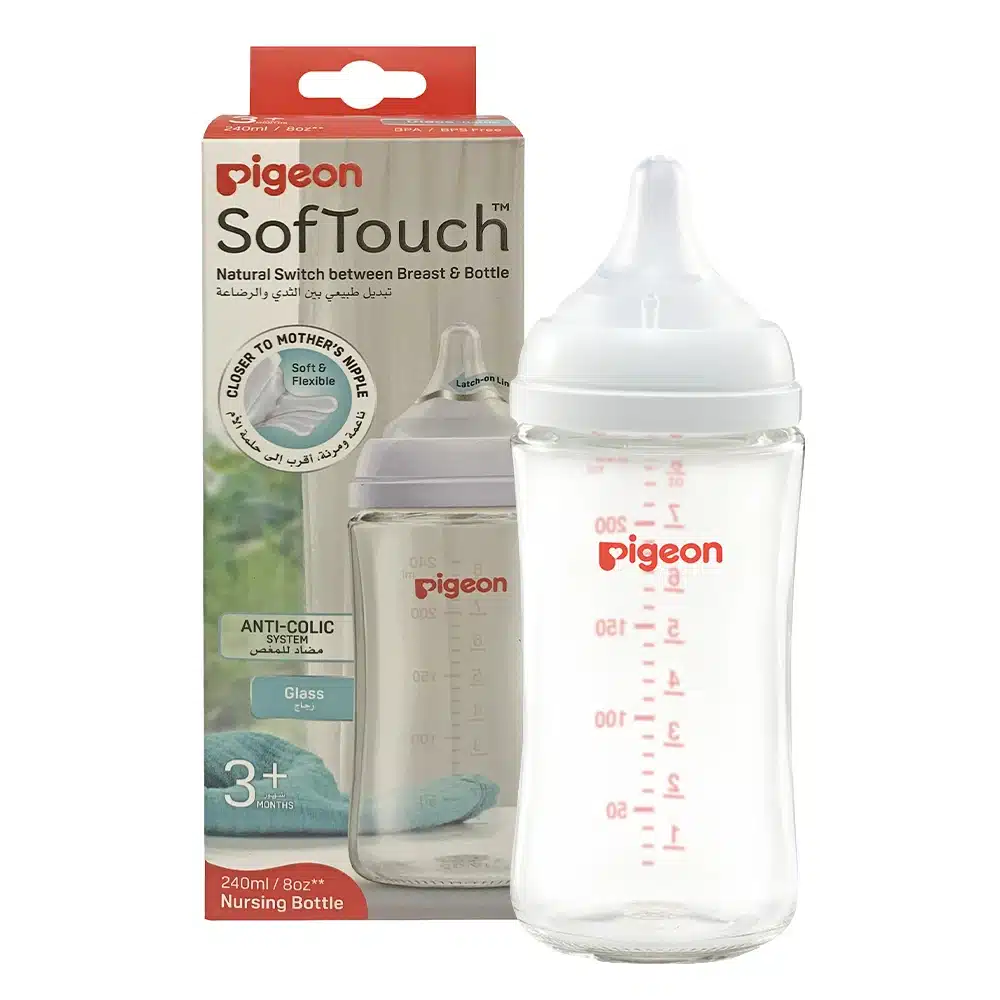 Pigeon Softtouch WN Glass Bottle 240ml