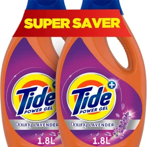 Tide Lavender Fresh Laundry Detergent Power Gel 2 x 1.8Lt