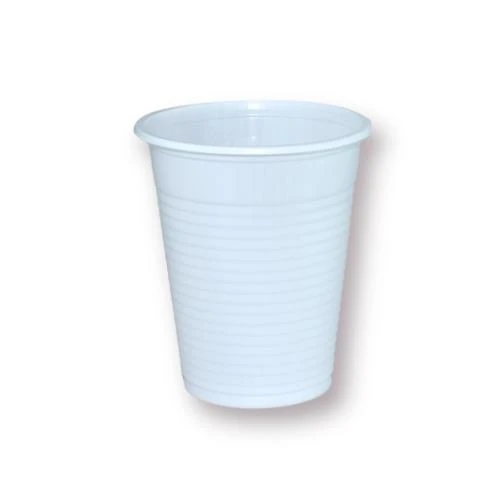 Cosmo Plastic Cup 6 fl oz White 50 Pieces