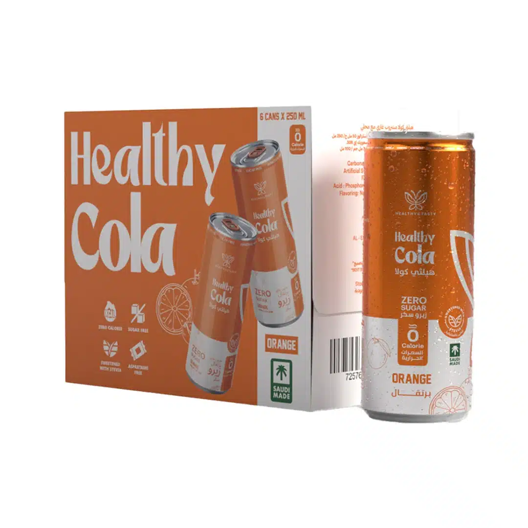 Healthy Cola Orange, 6 x 250ml Cans