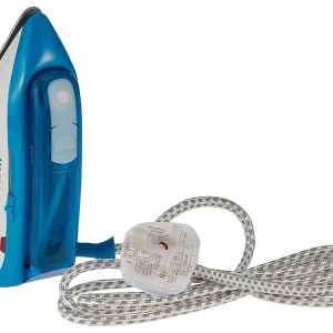 Black & Decker 1085W Dual Voltage Travel Steam Iron, Blue - Ti250-B5