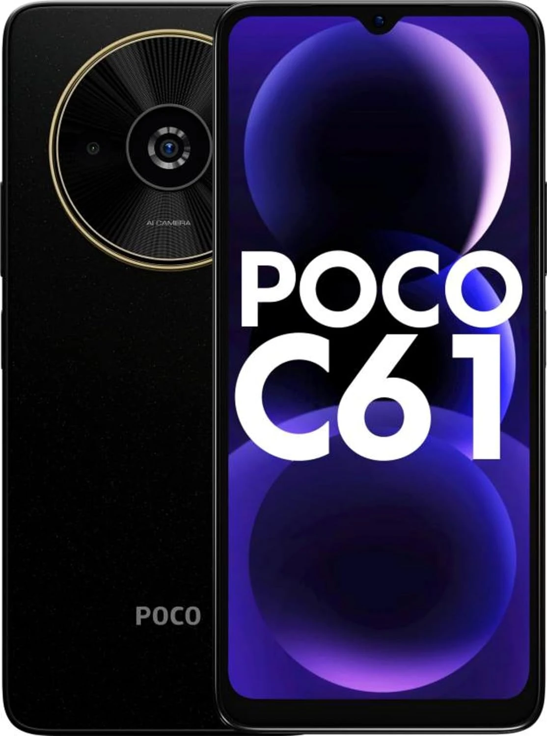 Xiaomi Poco C61 4GB RAM 64GB, Dust Black Indian Version