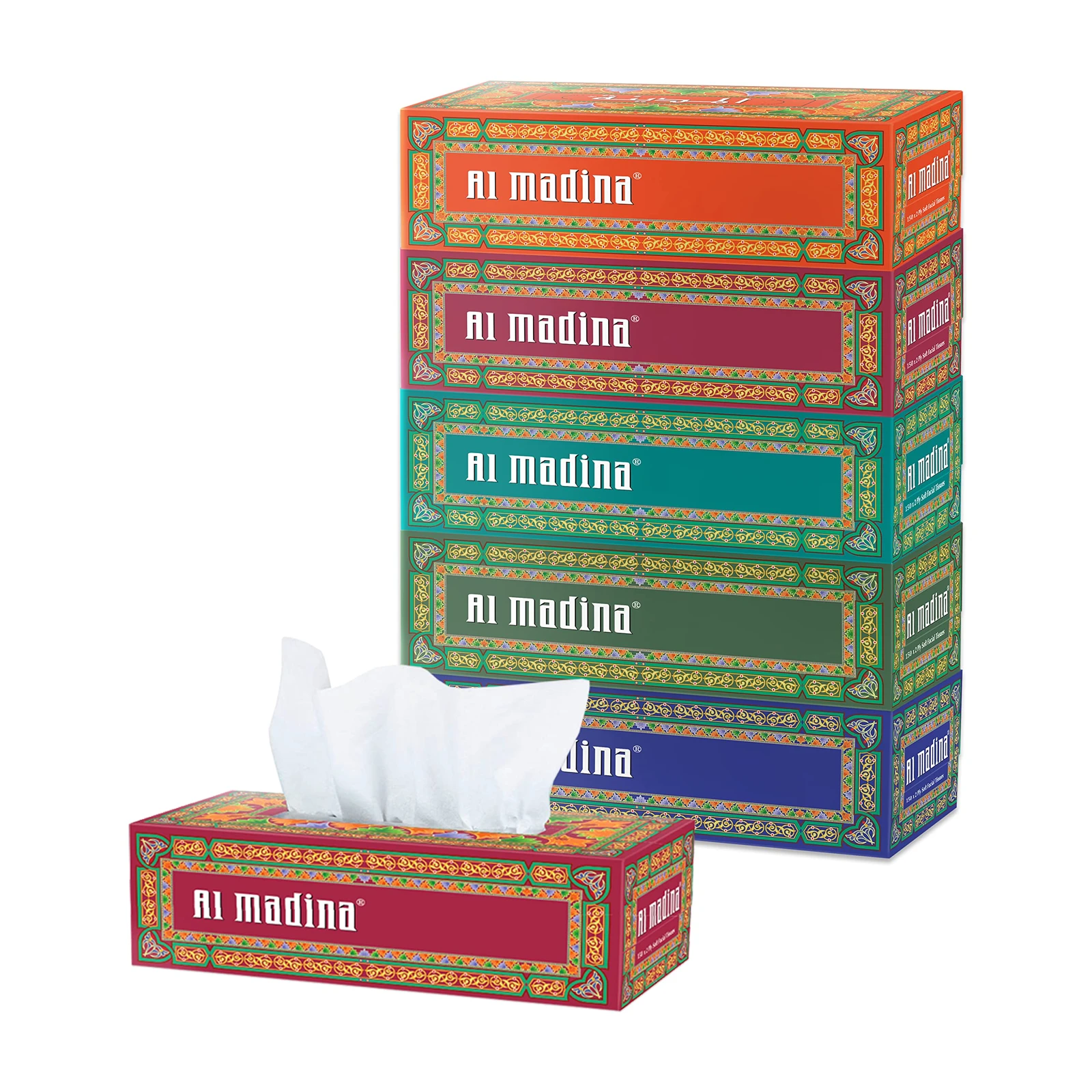 Al Madina Tissue 6x5x130 Sheets Promo