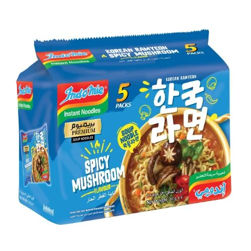 Indomie Spicy Mushroom Korean Noodles 4 x 5 x 83g