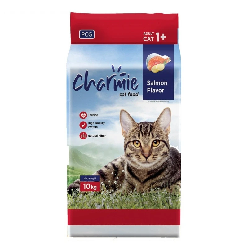 Charmie Dry Cat Food - Salmon Flavor 10Kg