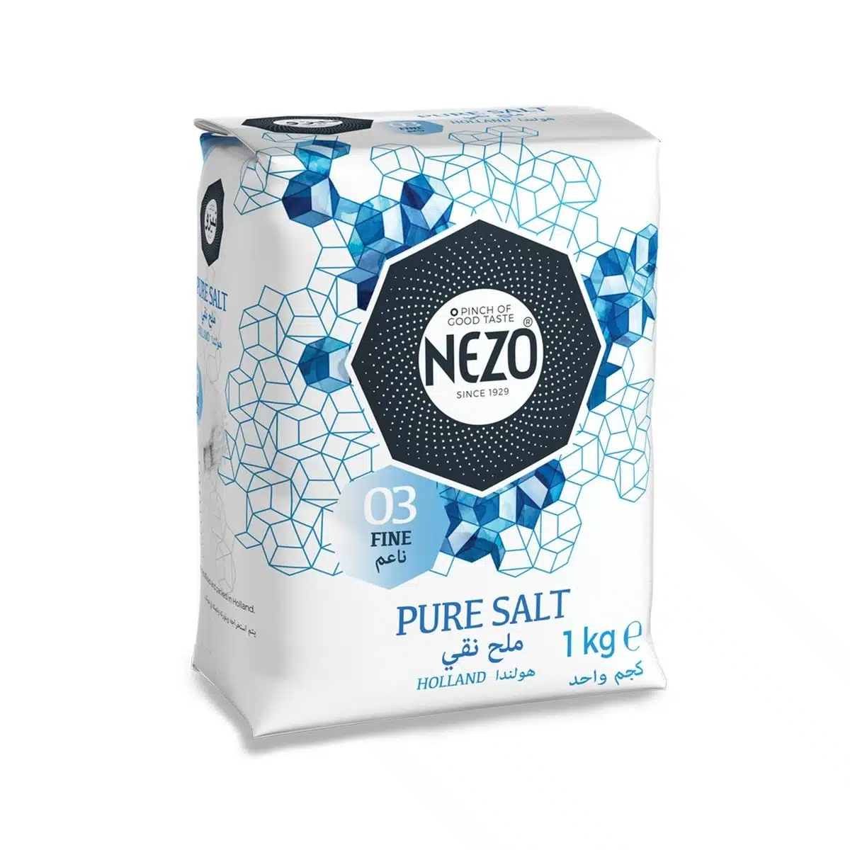 Nezo Fine Pure Salt - 1 Kg x 12