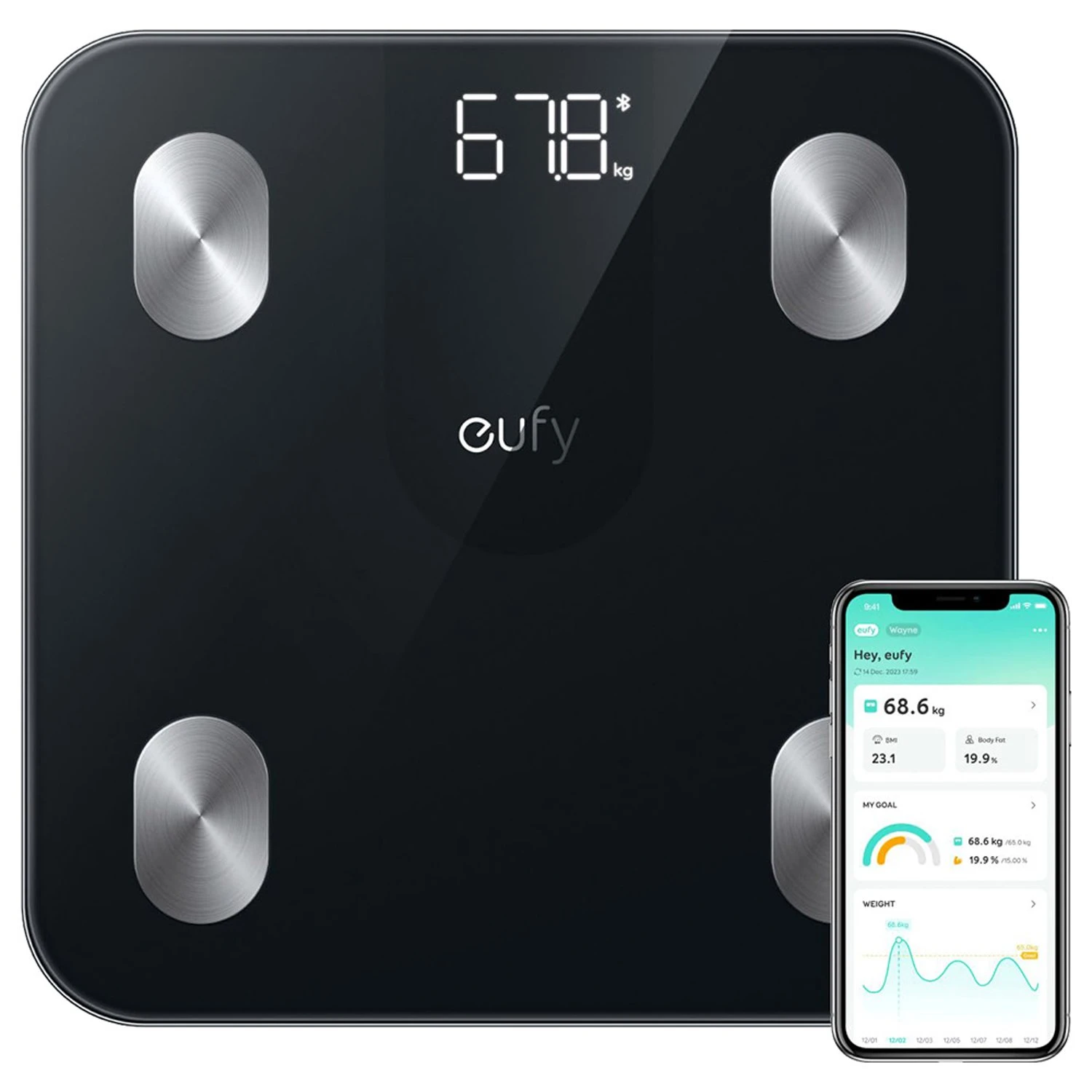Anker Eufy Smart Scale A1 Black-T9120K11