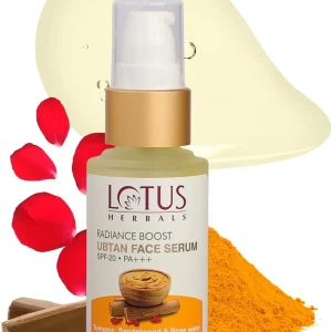 Lotus Herbals Radiance Boost Ubtan Face Serum Spf-20, 30Ml