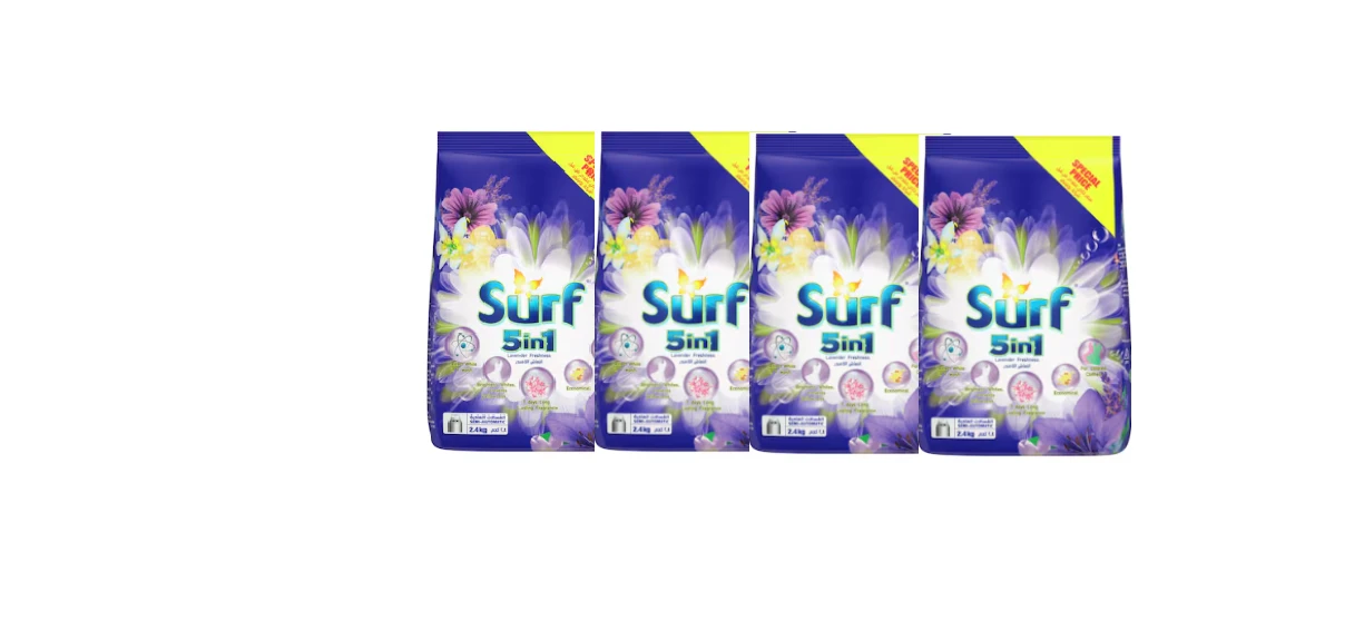 Surf 5in1 Lavender Semi-Automatic Top Load 4 x 2.4KG