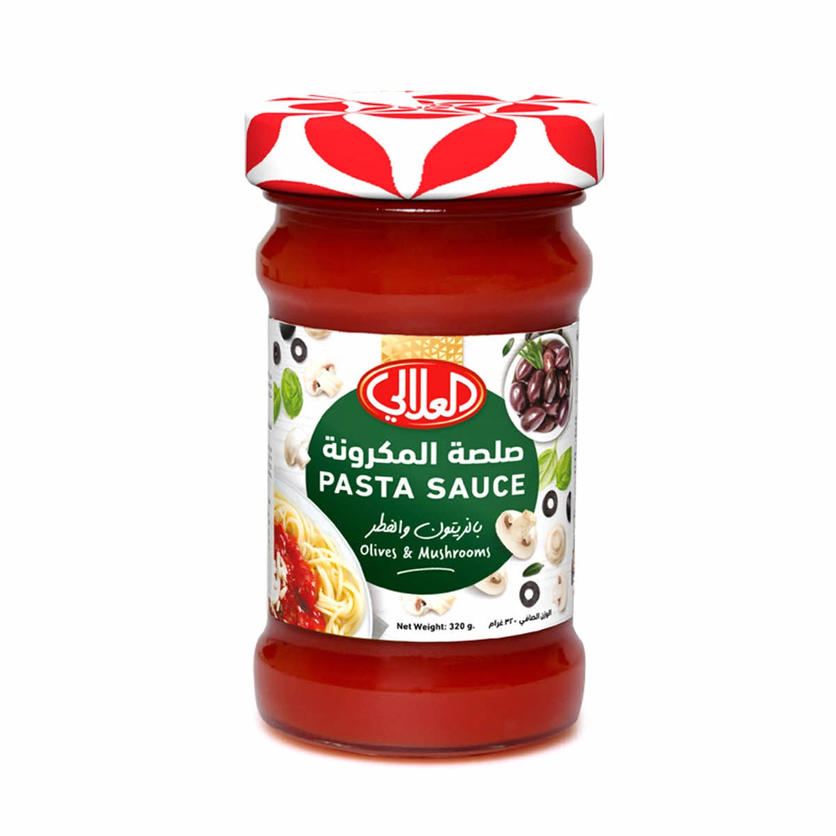 Alali Pasta Sauce-Olives & Mushrooms 320G