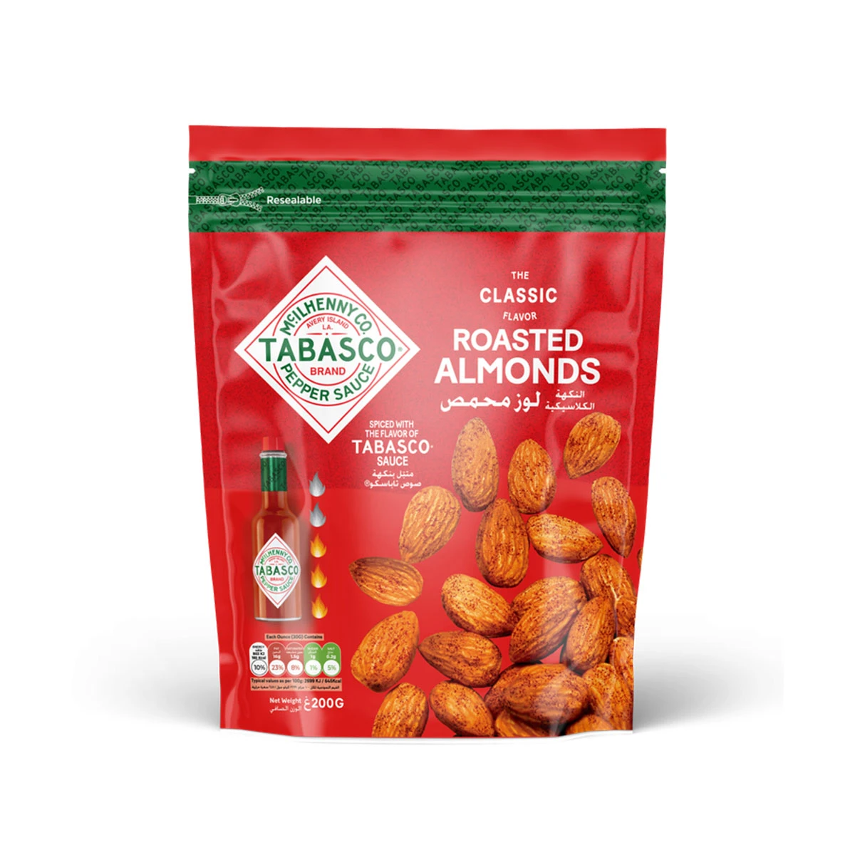 Tabasco Roasted Almonds 200g