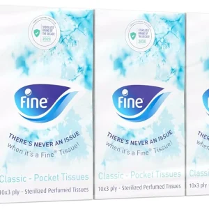 Fine Pocket Facial Tissue 120x(10x3ply)