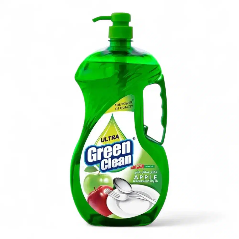 Al Emlaq Ultra Green Clean Dish Wash Transparent Apple, 1800ml