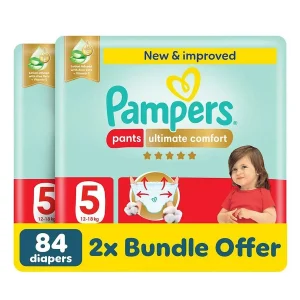 Pampers Ultimate Comfort Pants Diapers, Size 5, 42's x 2