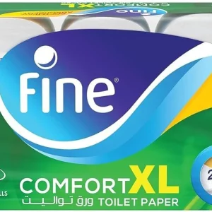 Fine Comfort XL Toilet Paper 2 Ply, 8 x 10 Rolls x 250 Sheets