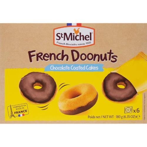 St Michel French Donut Choc Coated 180g ,Expiry Date 15 Nov 2025