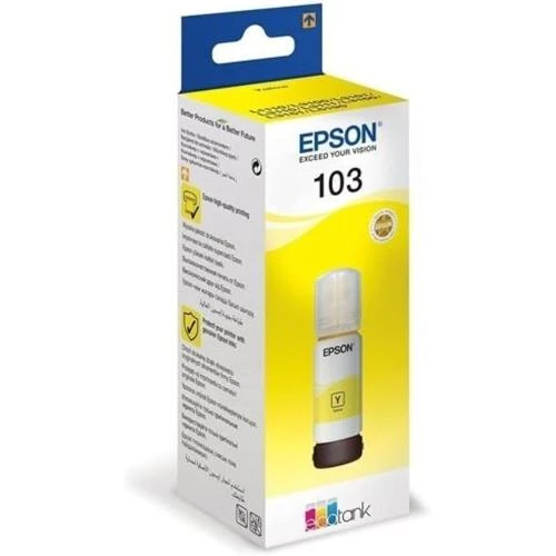 Epson 103 Ecotank Ink Bottle Refill For Printer Yellow 65 ml