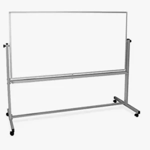 Partner Double Sided Magnetic White Board With Metal Stand 120X180 Cm