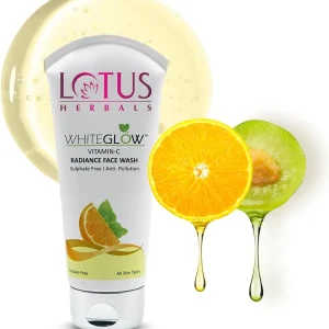 Lotus Herbals Whiteglow Vitamin-C Radiance Face Wash, 100Gm