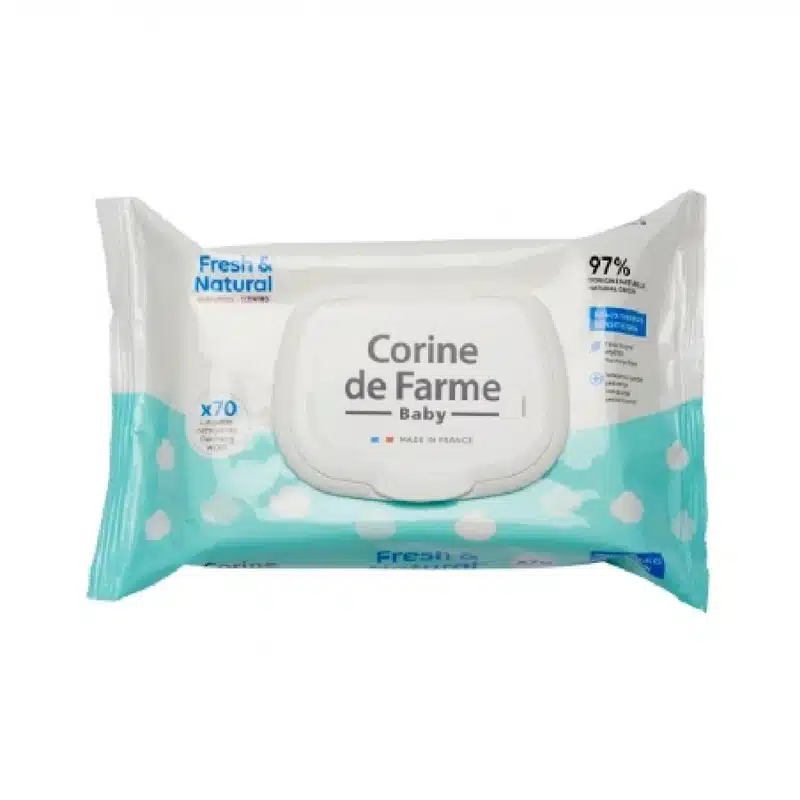 Corine De Farme Baby Fresh And Natural Wipes 70's