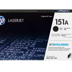 HP 151 Original Toner Cartridge W1510A Black Works with HP LaserJet Pro 4003, MFP 4103 Printers