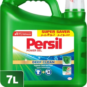 Persil Power Gel Liquid Laundry Detergent, With Deep Clean Technology Green 7Lt