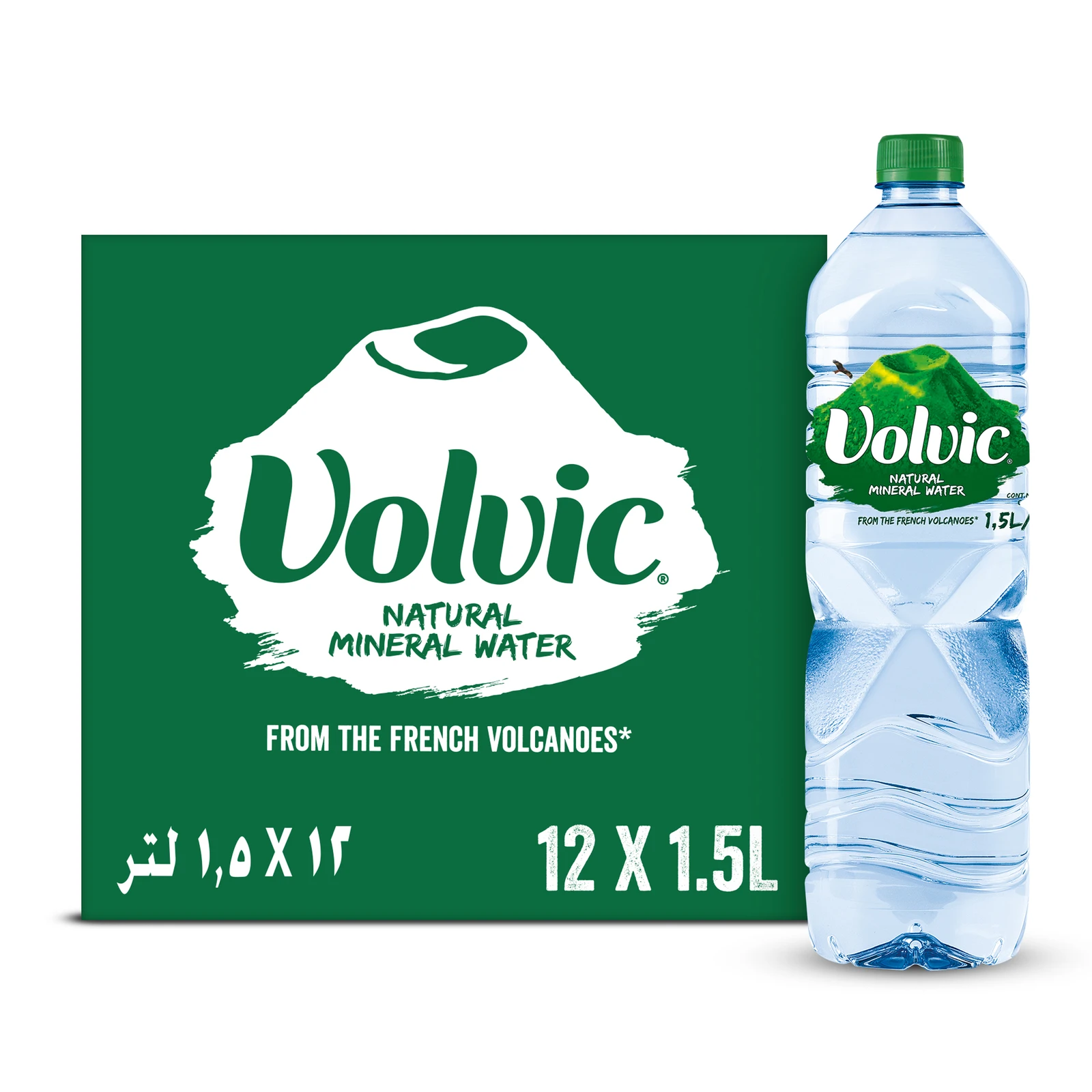 Volvic Natural Mineral Water 1.5L x 12