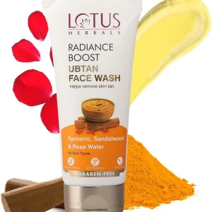 Lotus Herbals Radiance Boost Ubtan Face Wash, 100G