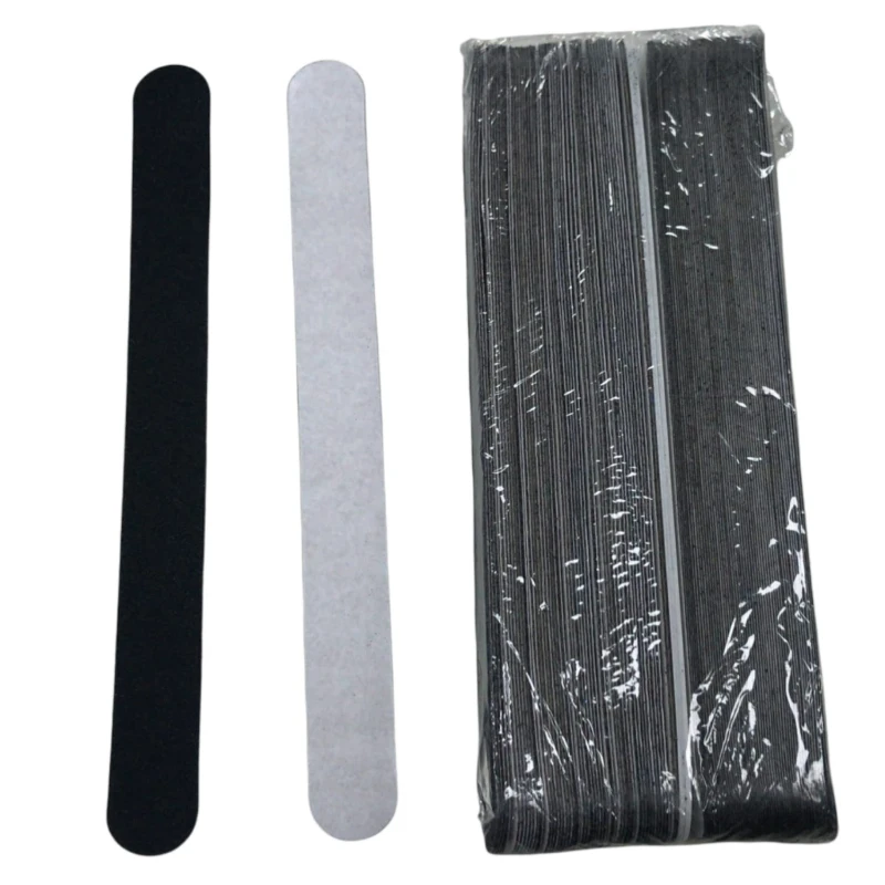 Nail File With 1 Plastic Handle + Sticker 100 Pieces