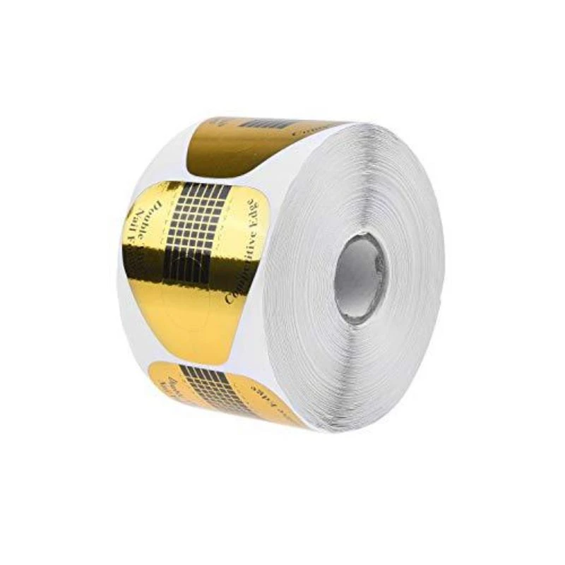 Gold Nail Form Stickers-Roll Of 500 Pieces