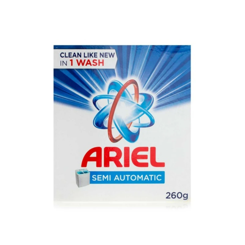 Ariel Semi Automatic Detergent Powder Blue - 260 Gr