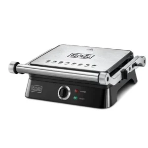 Black & Decker Contact Grill With Full Flat Grill For Barbeque 1400.0 W Cg1400-B5 Black