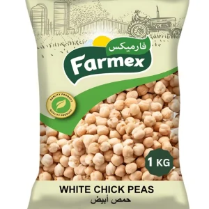 Farmex Premium Quality White Chick Peas, 1 Kg