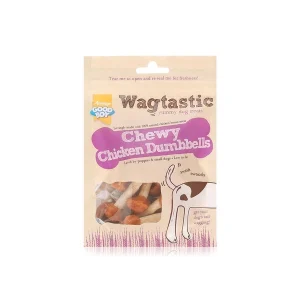 Wagtastic Chicken Dumbbells For Dogs 90G
