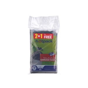 Hotpack Garbage Bag Hd 95x120cm, 60 Gallon, Pack Of 3